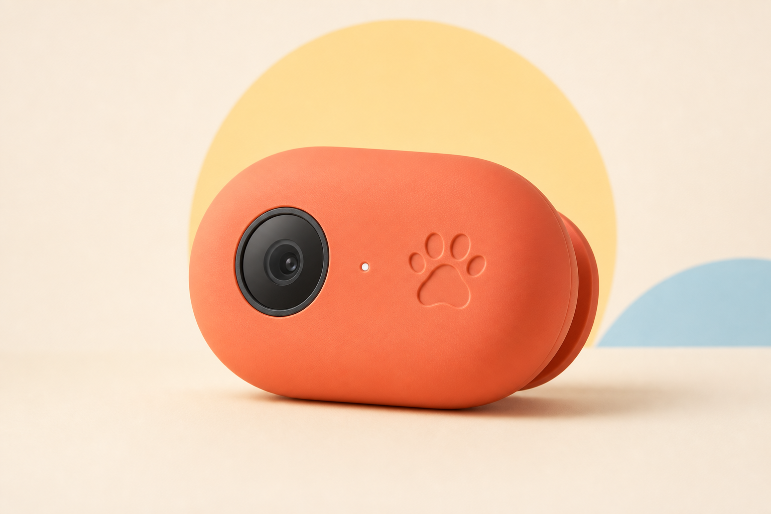 Coral petting one smart collar companion shown in a studio product view